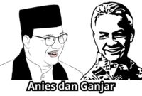 Anies Baswedan Berikan Love Sign ke Ganjar Anies Baswedan Berikan Love Sign ke Ganjar