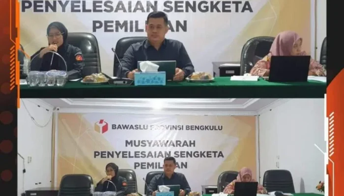 Bawaslu Bengkulu Gelar Rapat Daring Persiapkan Rekrutmen Pengawas TPS untuk Pemilu 2024