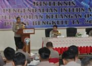 Wakapolda Bengkulu Buka Bimteknis Pengendalian Keuangan