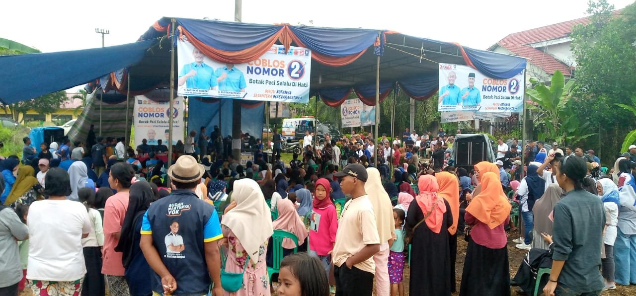 Yoppy dan Rustam Kampanye di Kelurahan Rahma, Optimistis Menang di Pilkada Lubuk Linggau
