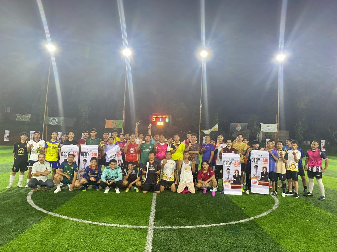 Kehadiran Dedy Black Disambut Meriah di Mini Soccer Sebakul