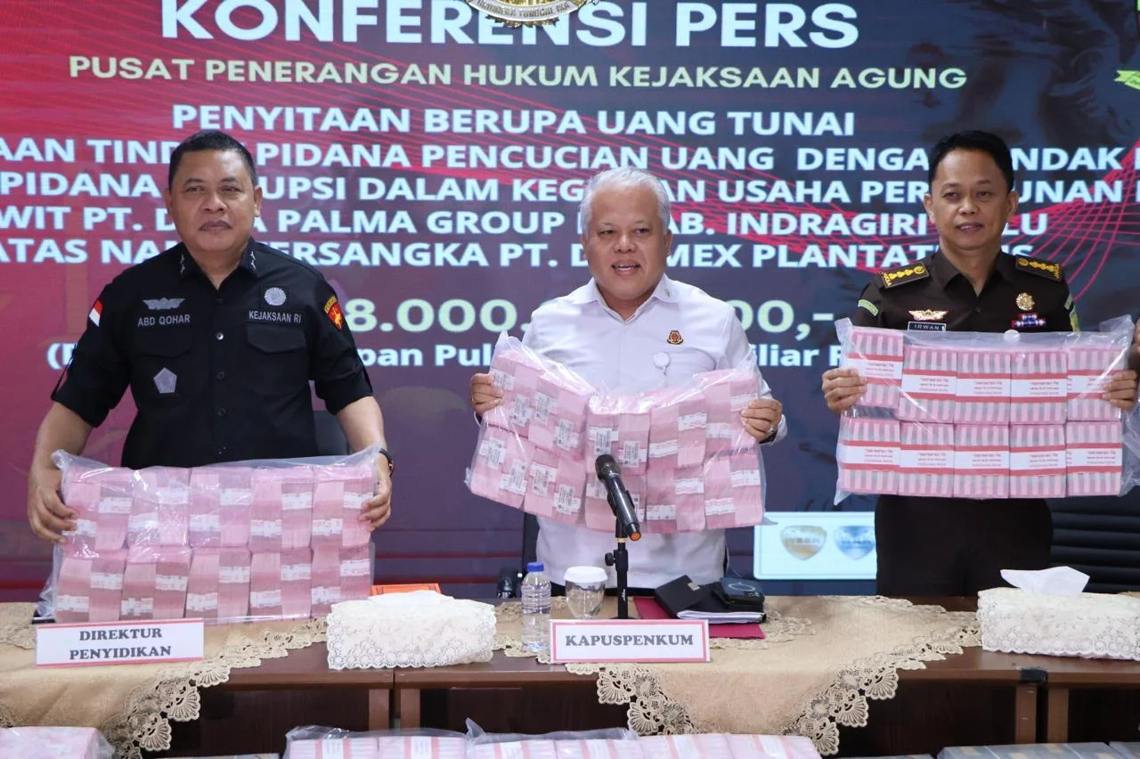 Jaksa Agung Muda Bidang Pidsus Sita Rp288 Miliar Terkait Dugaan Pencucian Uang di PT Duta Palma Group