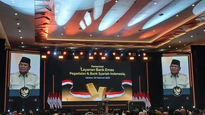 Prabowo Resmikan Bank Emas Pertama di Indonesia