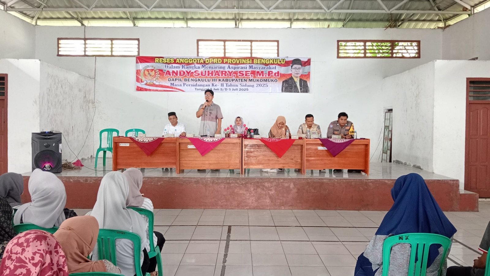 Anggota DPRD Bengkulu Andy Suhary Serap Aspirasi Masyarakat dalam Reses di Dusun Baru Pelokan