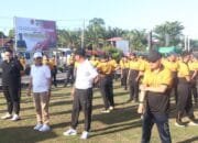 Peringatan Hari Bhayangkara ke-79, Pemkab Bengkulu Tengah Rayakan dengan Jalan Santai dan Senam Bersama