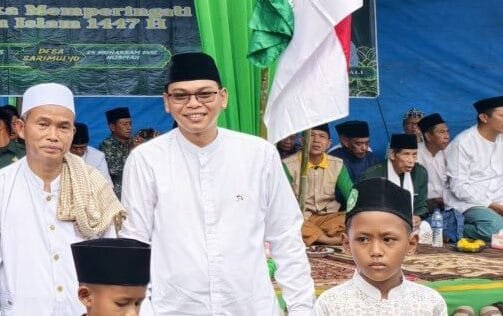Bupati Seluma Hadiri Pengajian Manaqib Kubro dan Santunan Anak Yatim Piatu di Desa Sari Mulyo