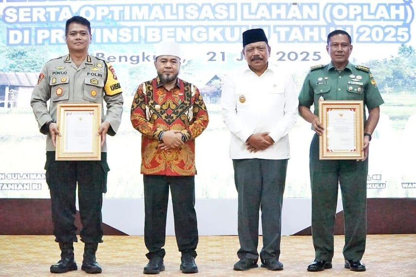 Pemerintah Provinsi Bengkulu Bersama TNI Luncurkan Program Cetak Sawah Rakyat dan Optimalisasi Lahan untuk Ketahanan Pangan Nasional