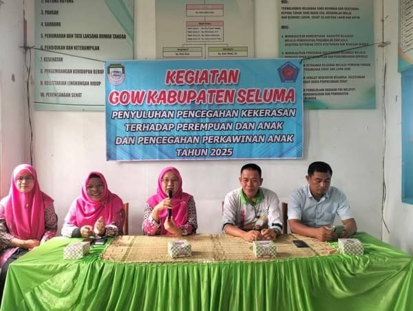 Ketua GOW Kabupaten Seluma Buka Penyuluhan Pencegahan Kekerasan terhadap Perempuan dan Anak serta Perkawinan Anak Tahun 2025