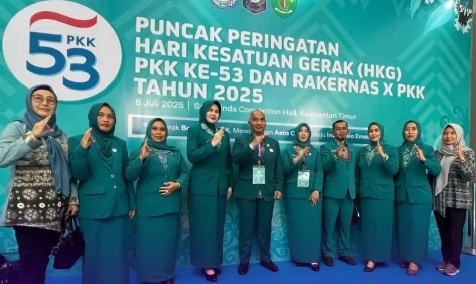 PKK Kabupaten Musi Rawas Ikuti Puncak Peringatan HKG PKK ke-53 dan Rakernas X PKK di Samarinda