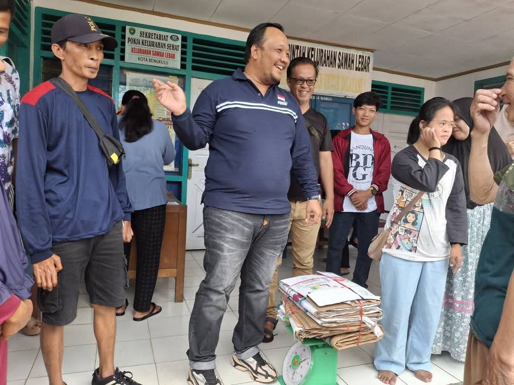Wakil Wali Kota Bengkulu Tinjau Bank Sampah Bangkit di Sawah Lebar