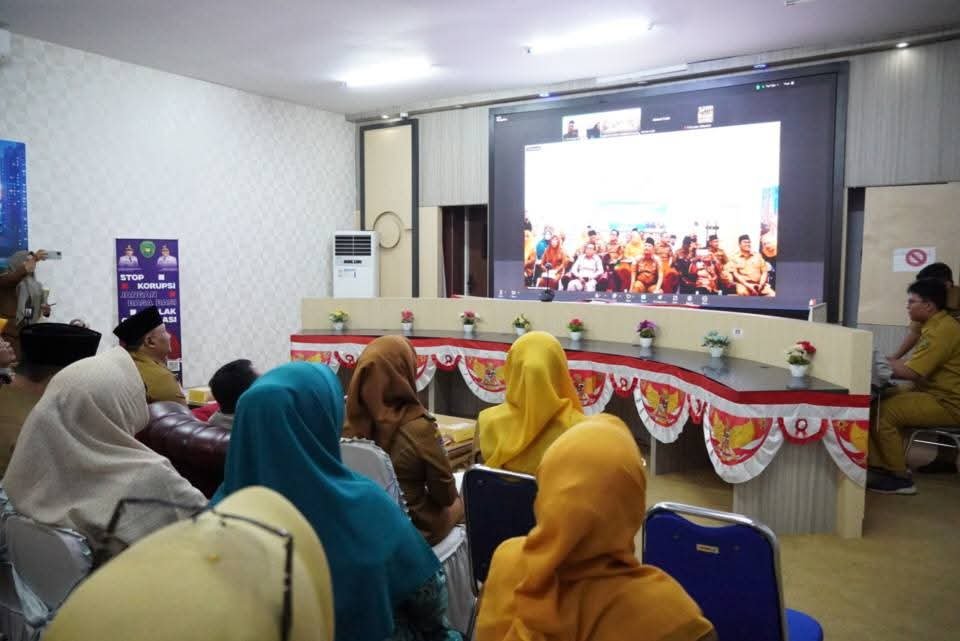 Wakil Wali Kota Bengkulu Pimpin Rapat Zoom Penilaian Kinerja Stunting