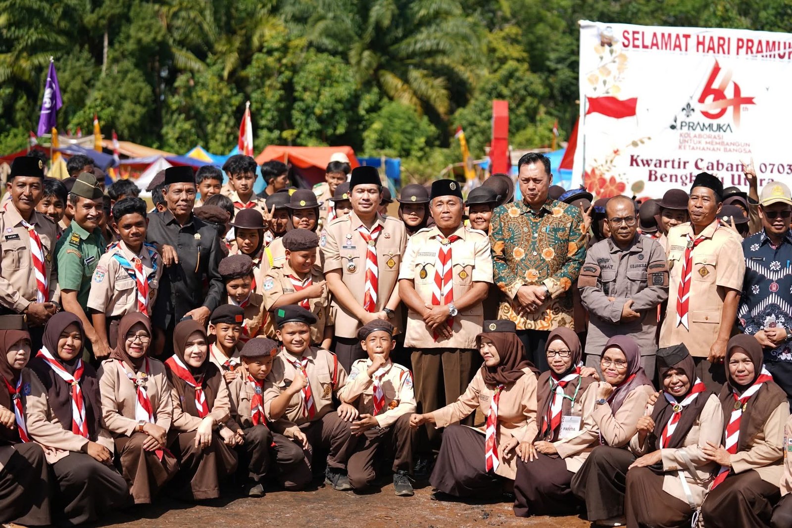 Bupati Bengkulu Utara Pimpin Upacara Hari Pramuka ke-64, Tegaskan Komitmen Bentuk Generasi Muda Tangguh