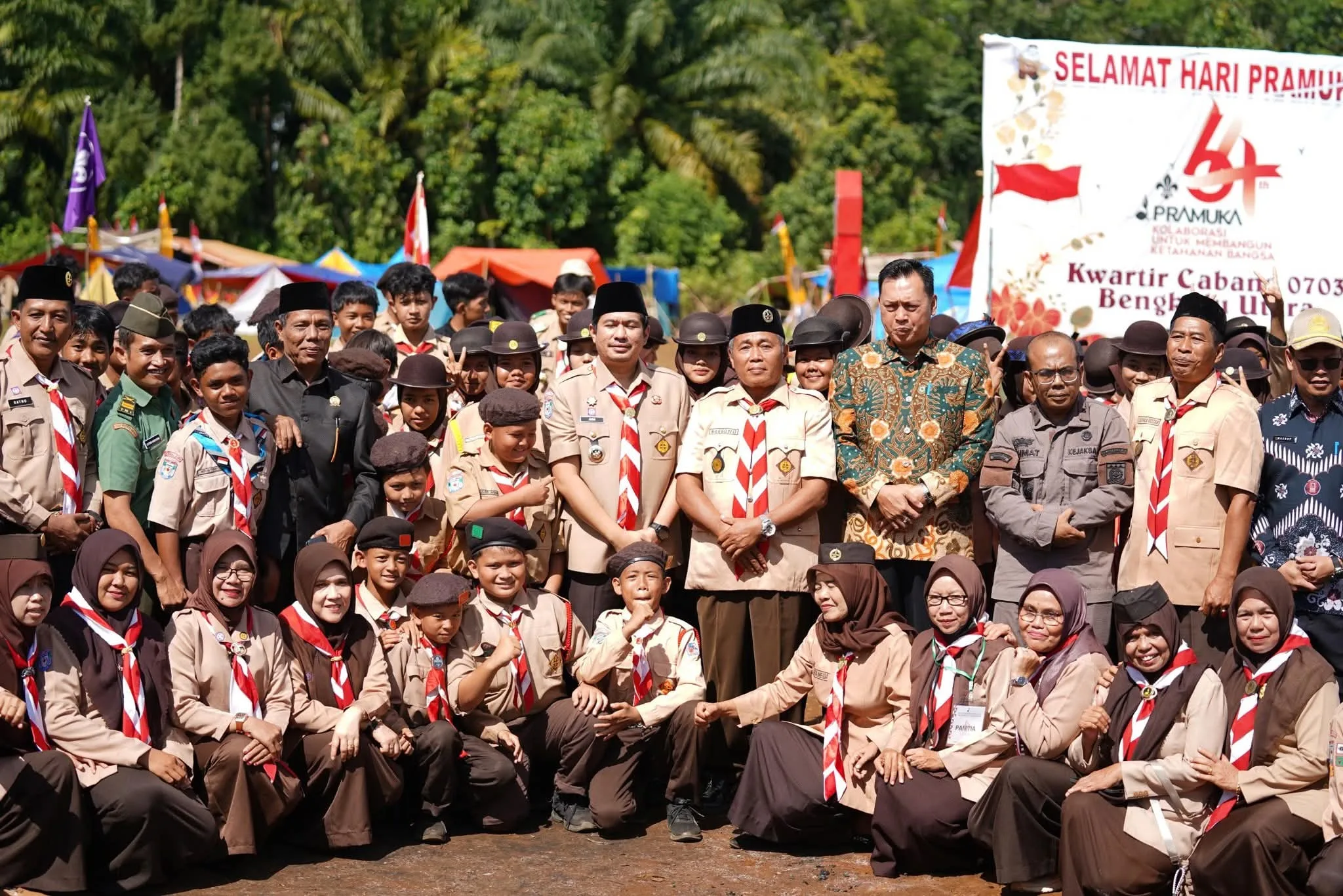 Bupati Bengkulu Utara Pimpin Upacara Hari Pramuka ke-64, Tegaskan Komitmen Bentuk Generasi Muda Tangguh