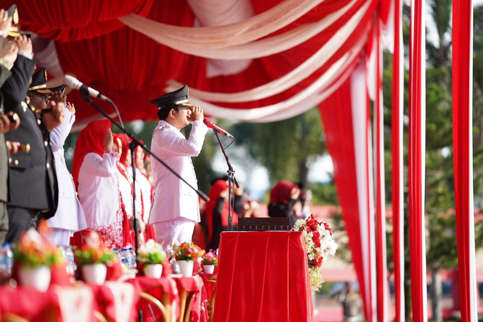 HUT ke-80 RI di Bengkulu Utara, Bupati Arie Septia Ajak Masyarakat Perkuat Persatuan