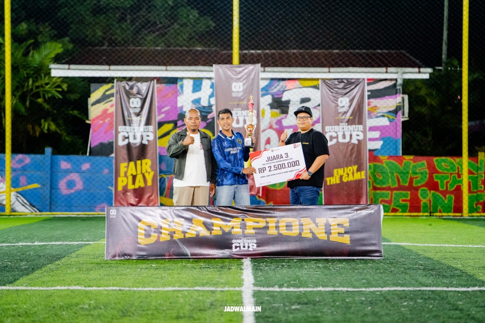 Polda Bengkulu Juara Turnamen Mini Soccer Piala Gubernur 2025