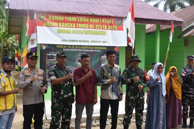 TMMD ke-125 Kodim 0428/MM Tuntas, Infrastruktur dan Pelayanan Publik Mukomuko Terangkat