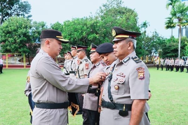 Kapolres Lebong Pimpin Sertijab Pejabat Utama dan Kapolsek Jajaran