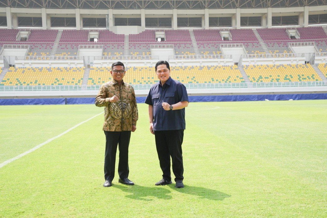 Stadion Internasional Banten Jadi Sorotan, Erick Thohir Pastikan Timnas Tampil di Sini!