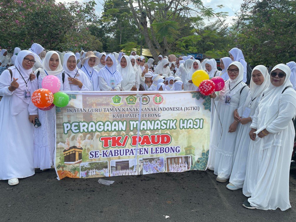 Ribuan Anak TK dan PAUD di Lebong Ikuti Manasik Haji, IGTKI: Tanamkan Disiplin Agama Sejak Dini