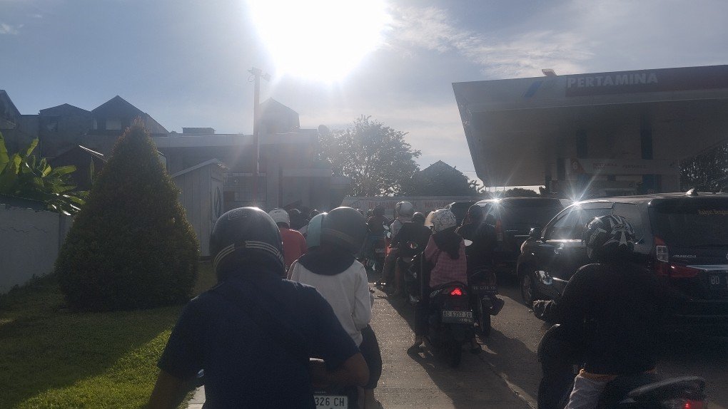 Pertamina Pastikan Stok Aman, Antrean di SPBU Kampung Bali Masih Terkendali