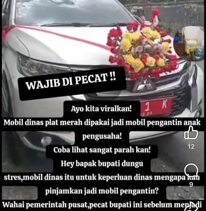 Isu Penyalahgunaan Mobil Dinas BD 1 K Dipatahkan Bupati Fikri, Ini Faktanya