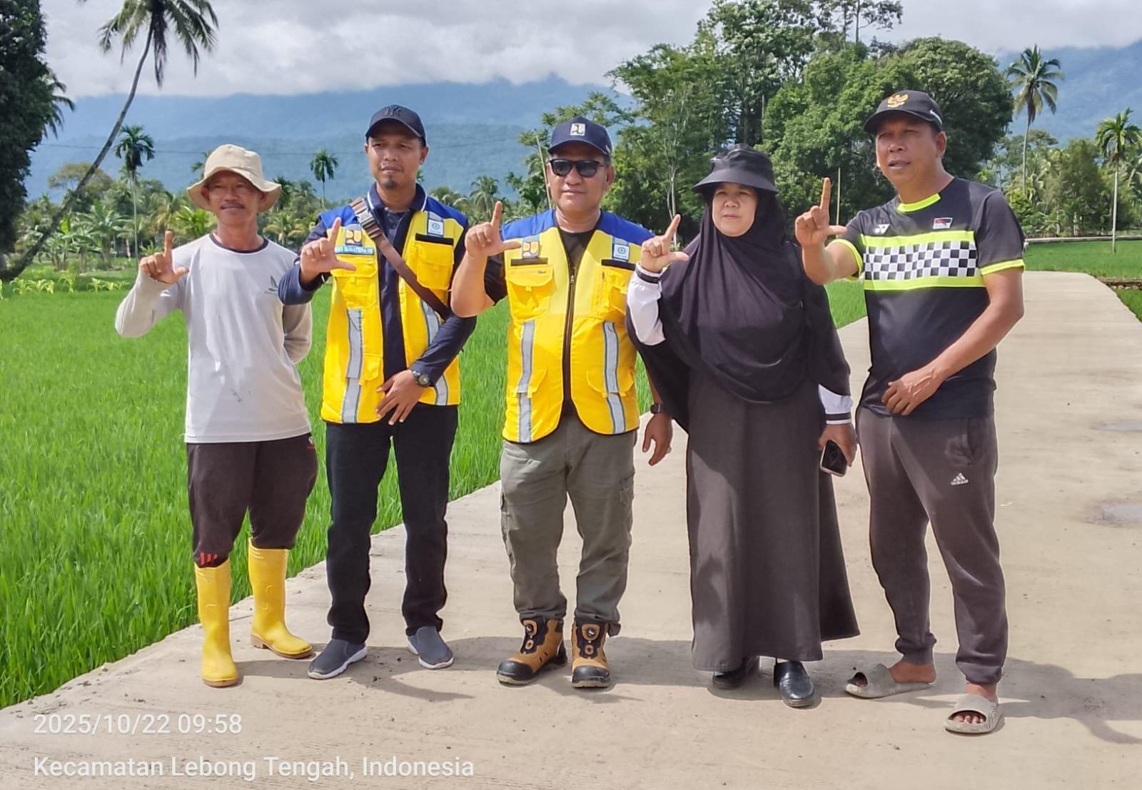 Rehabilitasi Irigasi Air Ketahun di Lebong Dukung Program Swasembada Pangan Presiden Prabowo