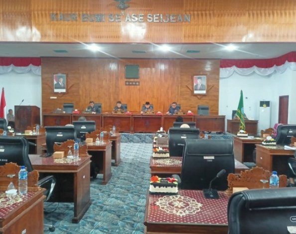 DPRD Kabupaten Kaur Gelar Rapat Paripurna Bahas Nota Pengantar Raperda APBD 2026