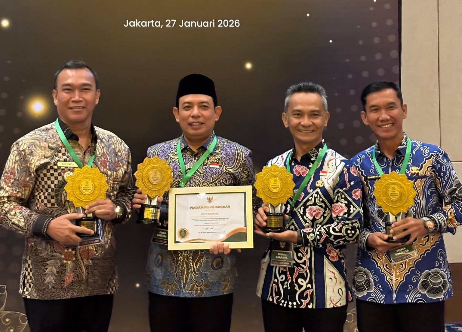 UHC Bengkulu Lampaui Target Nasional, Dedy Wahyudi Terima Penghargaan Pratama di Jakarta