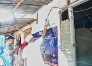 bantuan pasang baru listrik gratis yang diserahkan langsung Gubernur Bengkulu Helmi Hasan, rumah Nopian di Bengkulu Selatan, Jumat (20/2/26)(foto:fraky)