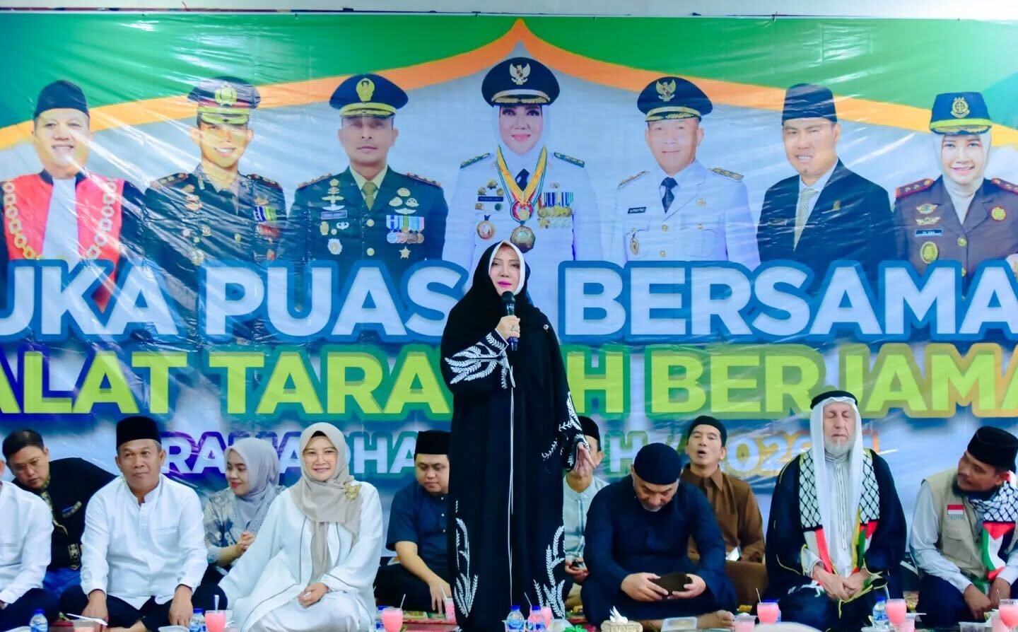 Pemerintah Kabupaten Musi Rawas gelar buka puasa bersama bulan Ramadan 1447 Hijriah di Pendopoan Rumah Dinas Bupati Musi Rawas, Kamis (26/02/2026).(foto:raindra)
