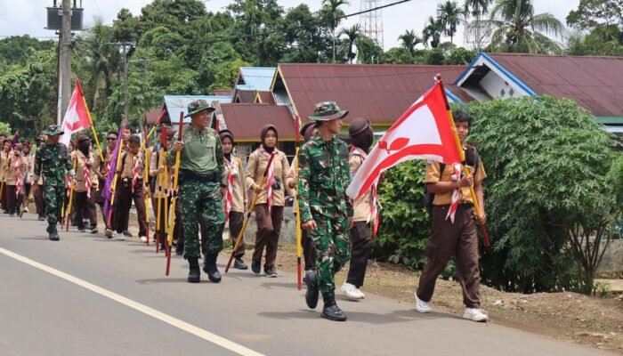 Personel Brigif TP 88/KBK Dampingi Persami, Penguatan Karakter Siswa Jadi Fokus