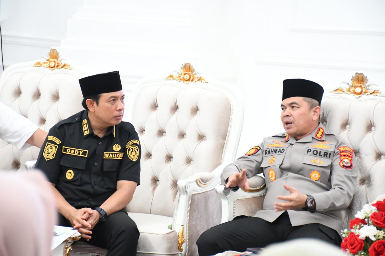 Wali Kota Bengkulu Dedy Wahyudi menggelar rapat koordinasi bersama unsur Forkopimda, Sabtu (21/2/26).