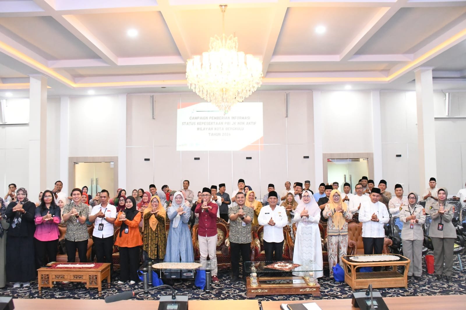 Reaktivasi PBI JK menjadi fokus pertemuan antara Pemerintah Kota Bengkulu dan BPJS Kesehatan Cabang Bengkulu yang digelar di Ruang Hidayah I Kantor Wali Kota, Rabu (25/1/2026).