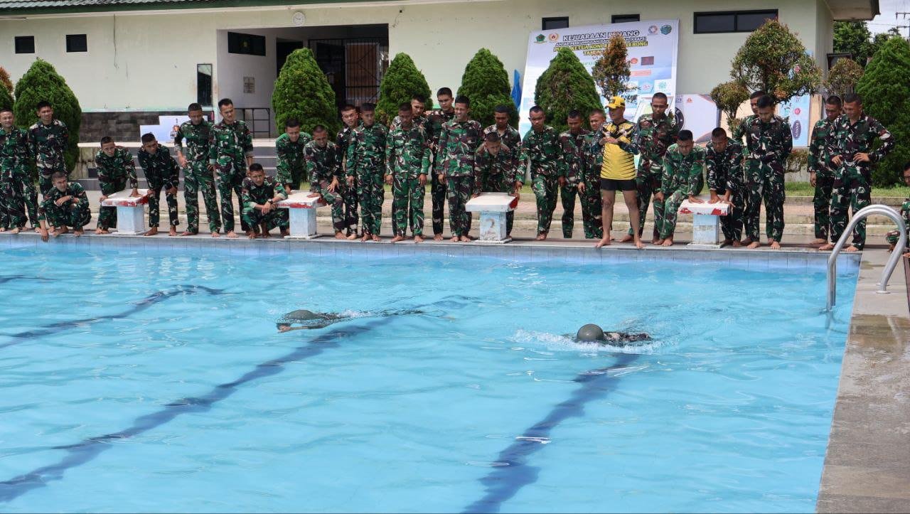 Brigif TP 88/KBK Gelar Tes Garjas dan Renang Militer