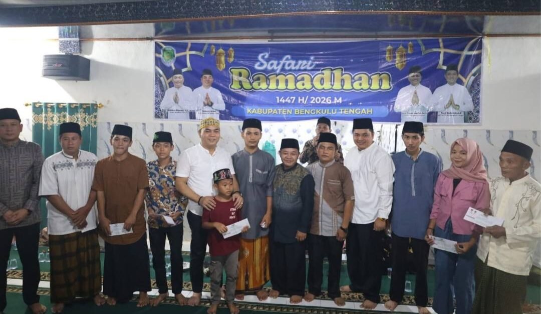 Wakil Bupati Bengkulu Tengah Tarmizi hadir langsung dalam kegiatan yang dipusatkan di Masjid Al-Hidayah, Desa Lubuk Pendam, Kecamatan Merigi Sakti, Kamis (05/03/2026).