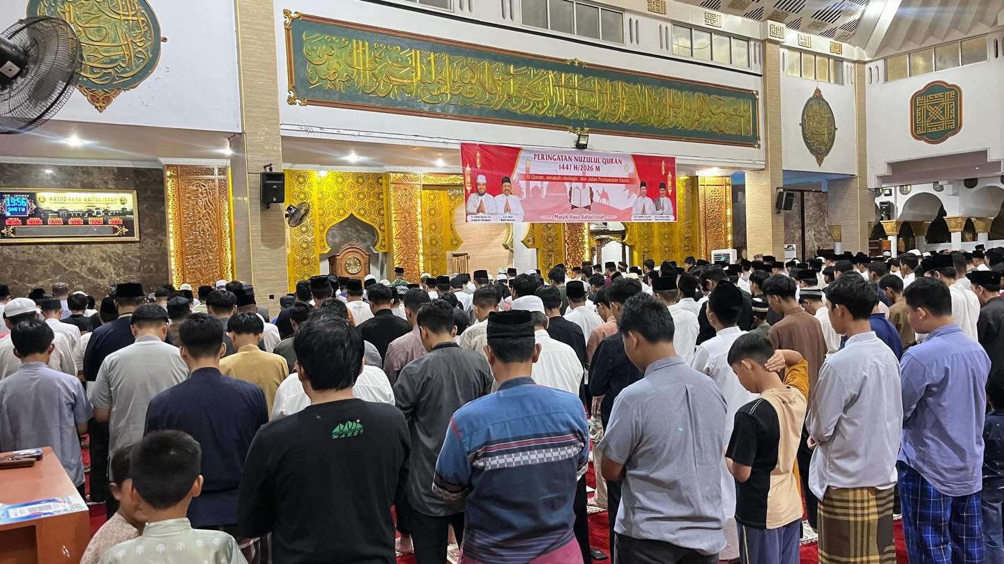 Nuzulul Qur’an Bengkulu diperingati Pemerintah Provinsi Bengkulu dengan rangkaian kegiatan keagamaan dan sosial di Masjid Raya Baitul Izzah, Sabtu (7/3)