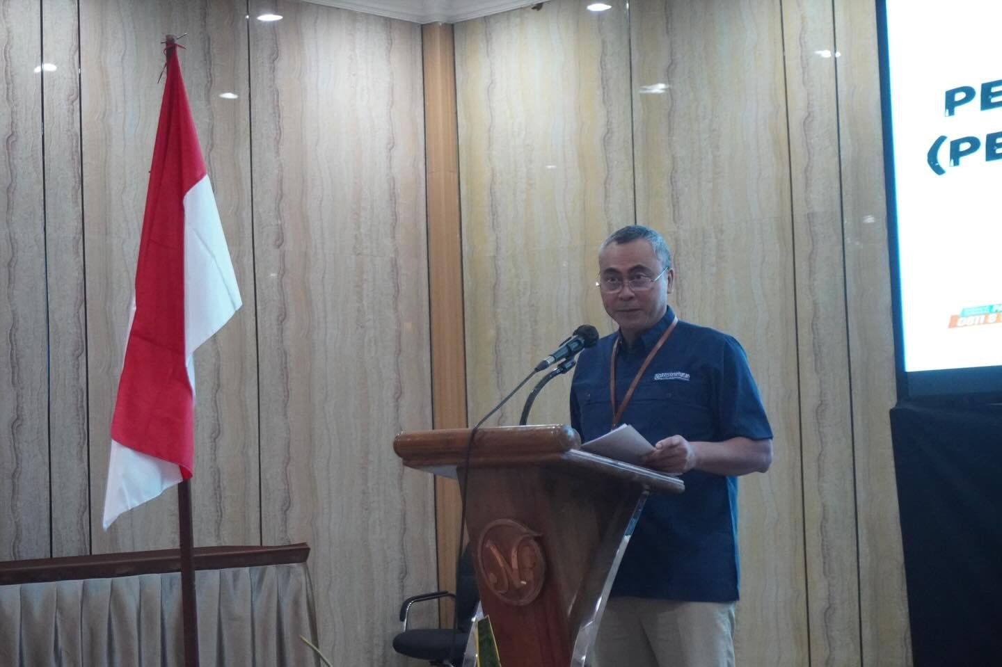 Deputi Direksi Wilayah III BPJS Kesehatan, Anurman Huda dalam kegiatan yang digelar di Hotel Nala Sea Side, Kamis (12/3)(foto:anto)