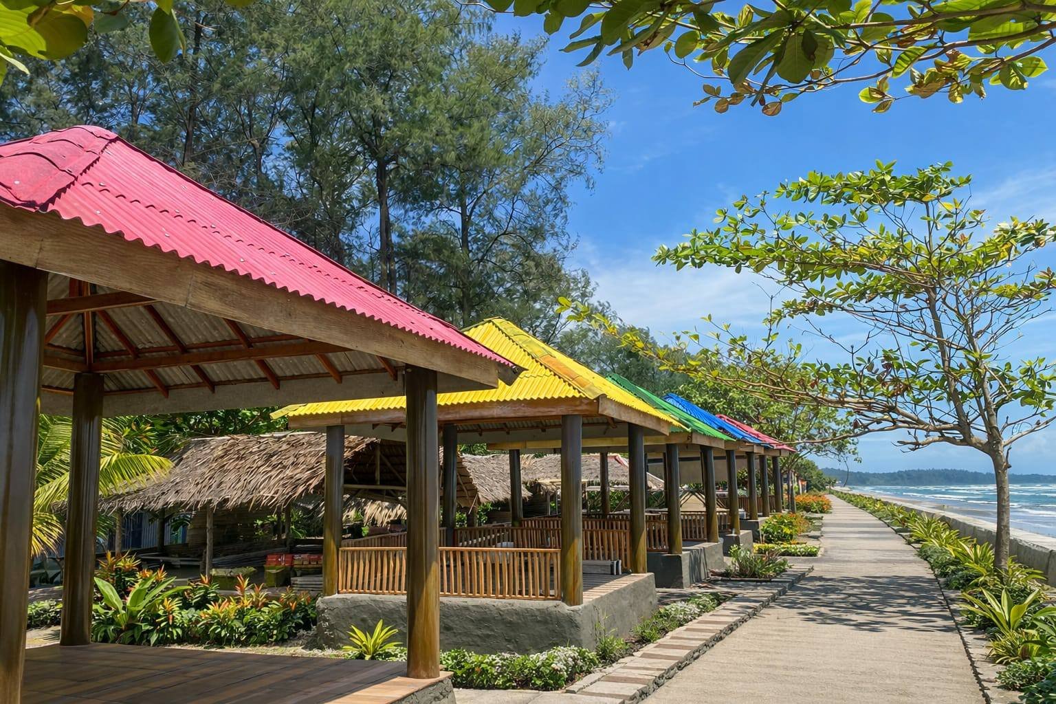 Wisatawan Pantai Panjang Wajib Tahu: Gazebo Gratis, Harga dan Parkir Diawasi