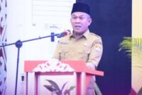 Wakil Bupati Musi Rawas H. Suprayitno membuka Musyawarah Perencanaan Pembangunan (Musrenbang) yang digelar di Auditorium Pemkab Musi Rawas, Selasa (31/3/2026).(dok:pemkabmura)