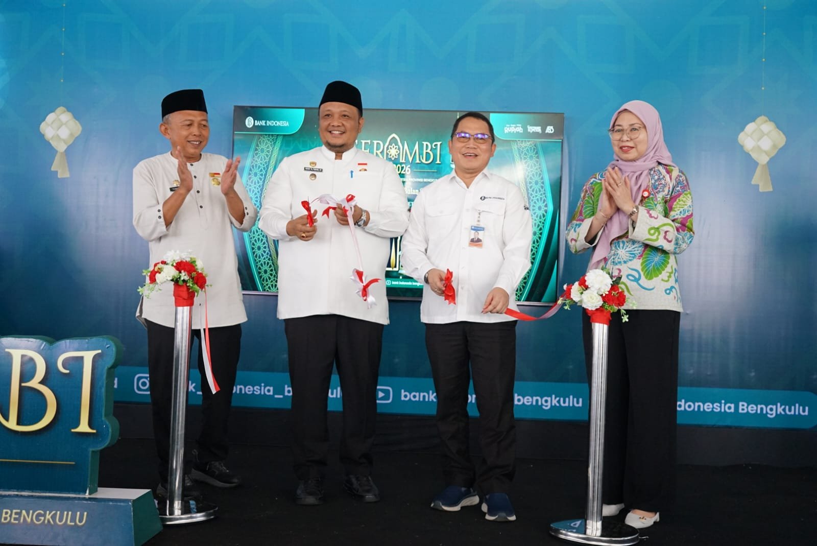 Program SERAMBI 2026 yang digelar Bank Indonesia resmi dibuka di Lapangan Merdeka kawasan View Tower depan Gedung Daerah, Kota Bengkulu, Selasa (10/3/26).