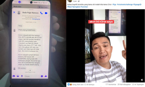 Konten Kreator Bengkulu Selatan Mengaku Diteror Usai Unggah Konten OTT Konten Kreator Bengkulu Selatan Mengaku Diteror Usai Unggah Konten OTT