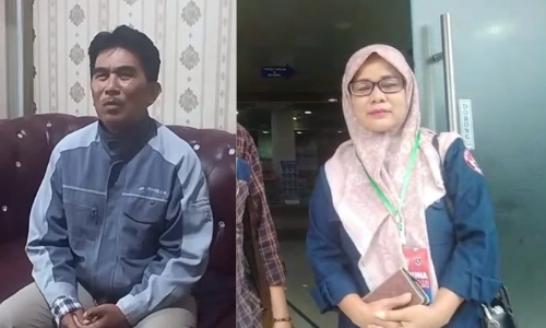 Ketua Kelompok Sadar Wisata (Pokdarwis) Pantai Zakat, Aulia (kiri) dan Wartawati detaknusantaranews.com Ermi Yanti (kanan) /dok istimewa