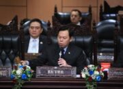 Ketua Dewan Perwakilan Daerah (DPD) RI Sultan Baktiar Najamudin vdalam Sidang Paripurna ke-8 Masa Sidang IV Tahun Sidang 2025–2026 di Gedung Nusantara V, Kompleks Parlemen, Senayan, Jakarta, Jumat (13/3/2026). (dok:dpdri)