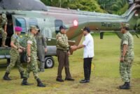 Menteri Pertahanan RI Sjafrie Sjamsoeddin meninjau langsung pelaksanaan program Batalyon Ketahanan Pangan di Kabupaten Seluma, Bengkulu, Rabu (1/4/2026)