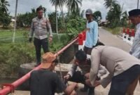 DPU-BM Musi Rawas Perbaiki Pagar Jembatan Air Satan, Utamakan Keselamatan Warga