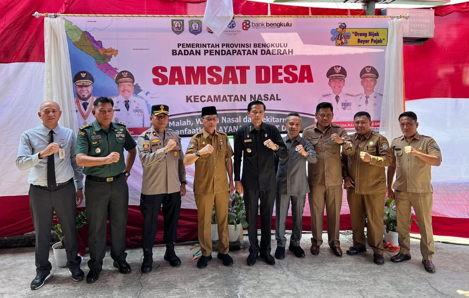 Gusril Pausi Resmikan Samsat Desa di Kaur, Akses Pajak Dipermudah Target PAD Digenjot