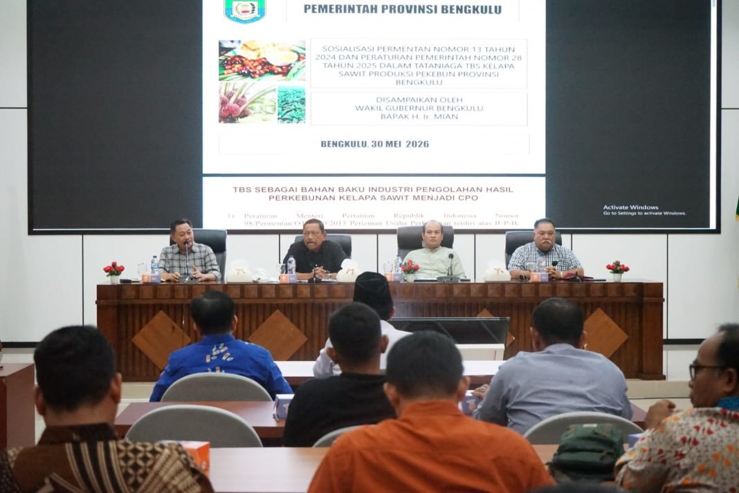 PKS Lima Kabupaten Sepakati Harga TBS Rp3.465, Pemprov Bengkulu Perketat Pengawasan PKS Lima Kabupaten Sepakati Harga TBS Rp3.465, Pemprov Bengkulu Perketat Pengawasan