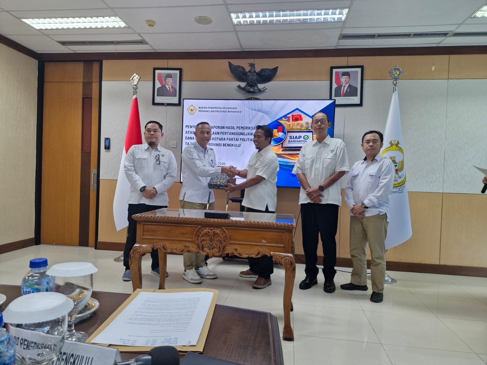 Kesbangpol Bengkulu Terima Audit Dana Parpol, Banpol 2026 Rp1,1 Miliar Siap Cair