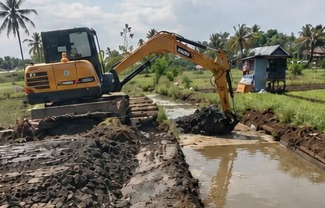 PUPR Bengkulu Keruk Sedimentasi Lumpur Drainase, Antisipasi Banjir Saat Hujan Tinggi