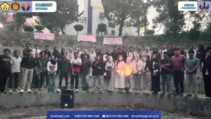 BEM FKIP UNIB Soroti Sekolah Rusak dan Gaji Guru dalam Aksi Hardiknas 2026